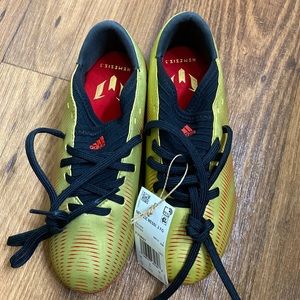 Adidas Kids Nemeziz Messi .3 FG J - Gold/Red/Black Soccer Cleats